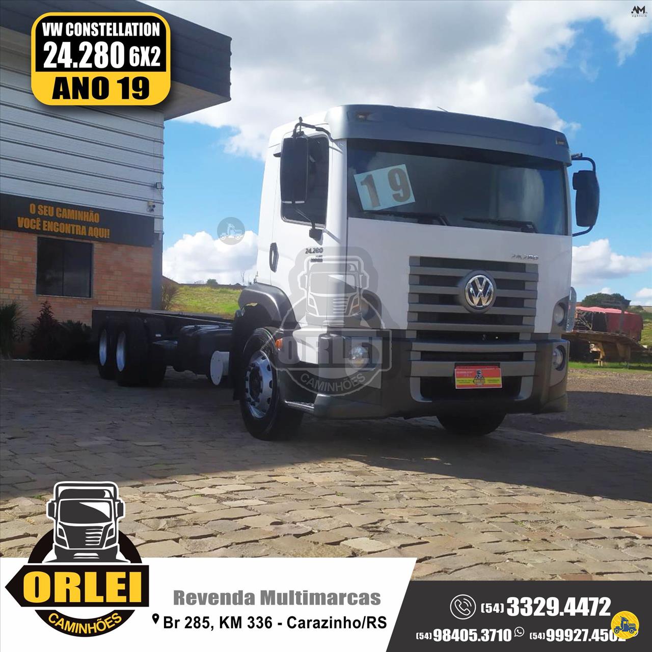 CAMINHAO VOLKSWAGEN VW 24280 Chassis Truck 6x2 Orlei Caminhões CARAZINHO RIO GRANDE DO SUL RS